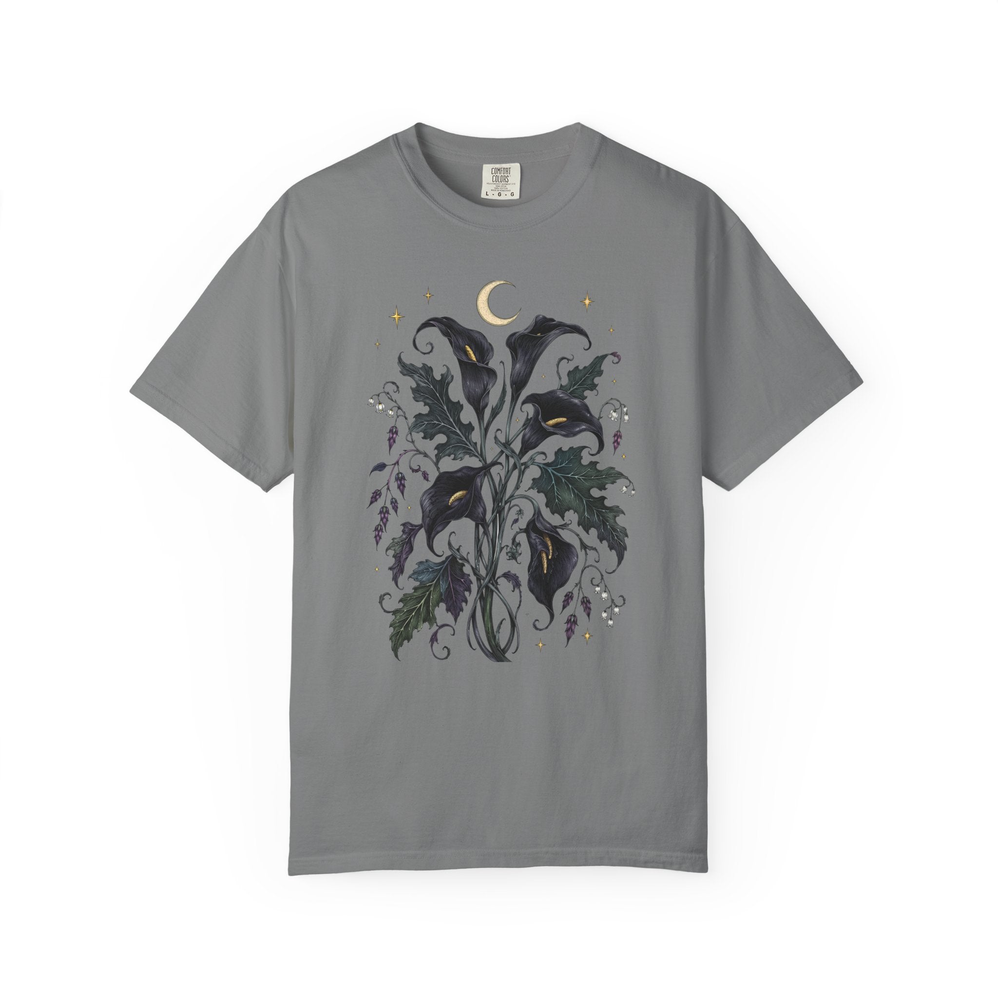 Black Calla Lily Flower T-Shirt