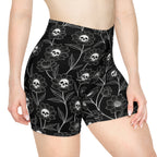 Skullflower Meadow Biker Shorts