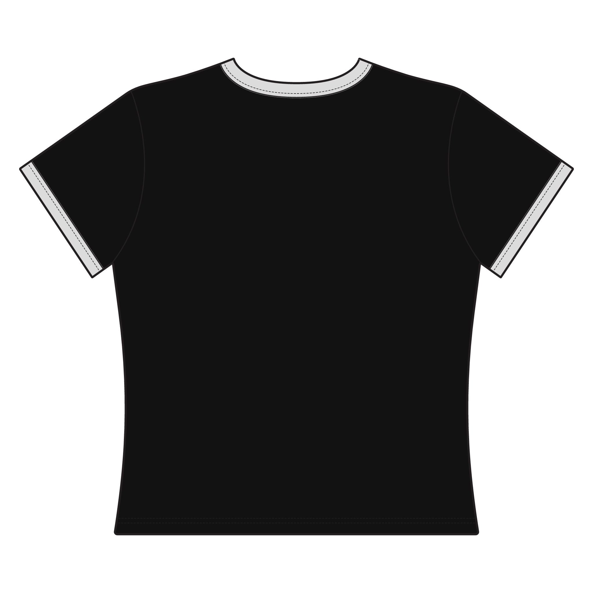 Witches Moon Dance Ringer Crop T-Shirt