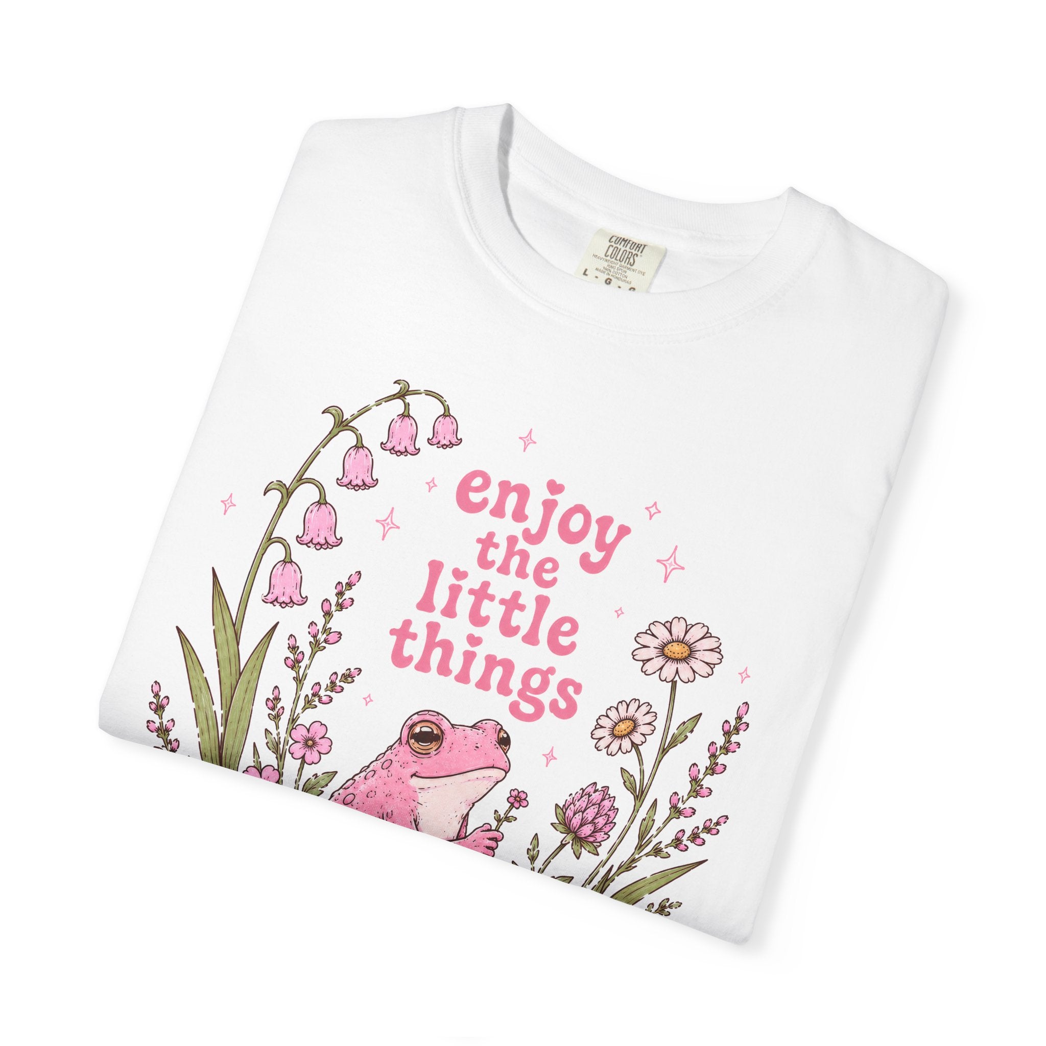 Enjoy the Little Things Pink Frog T-Shirt