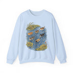 Swimming Cats in Pond Sweatshirt
