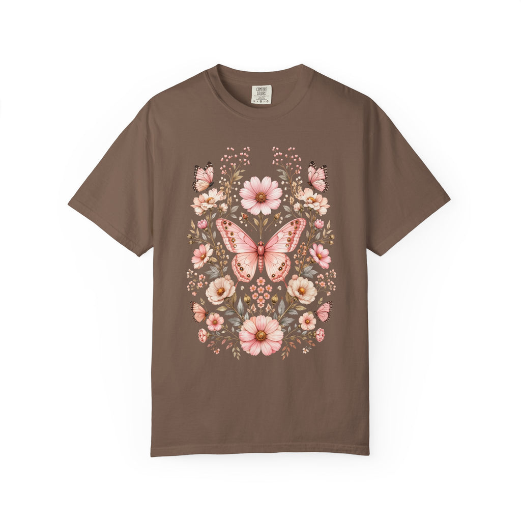 Pink Butterfly Graphic T-Shirt