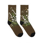 Lily of the Valley Wildflower Graphic Socks