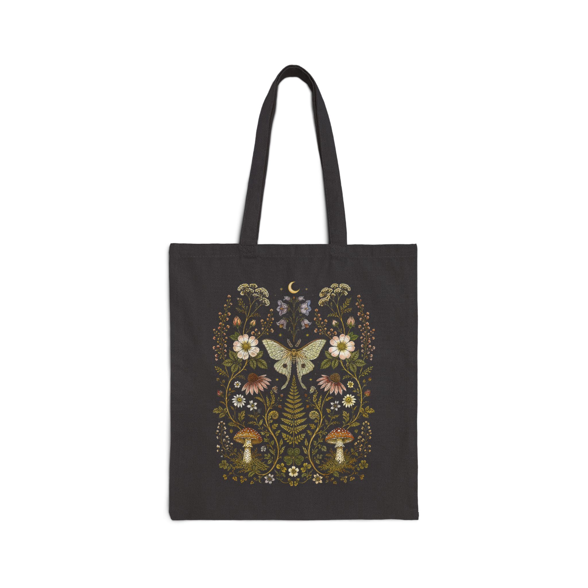 Whimsical Moth Cotton Tote Bag - Charmed and Wyld