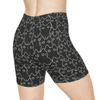 Black Cat Biker Shorts