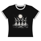 Witches Moon Dance Ringer Crop T-Shirt