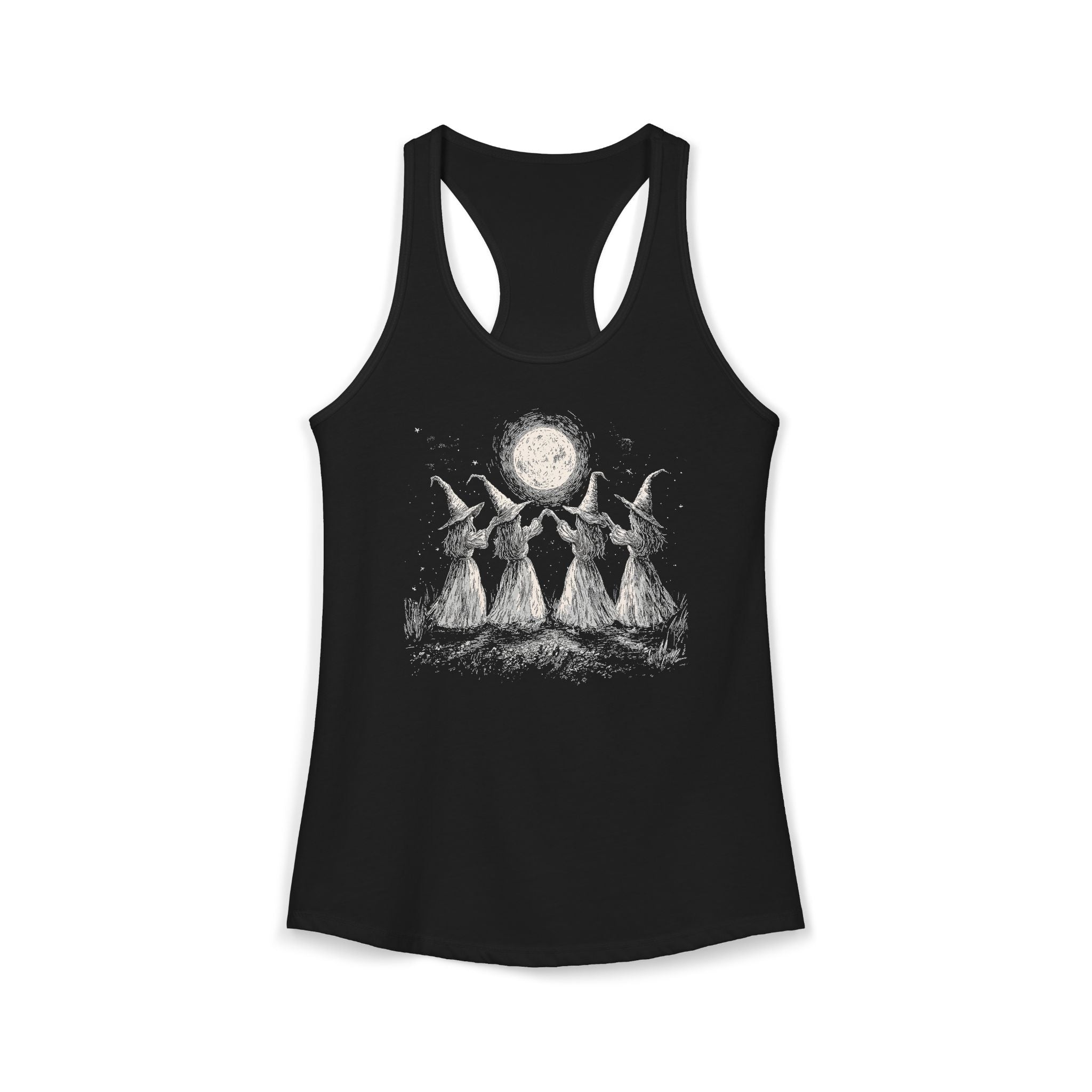 Witches Moon Dance Racerback Tank Top