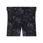 Twilight Lily Floral Biker Shorts