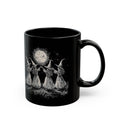 Witches Moon Dance Black Ceramic Mug