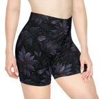 Twilight Lily Floral Biker Shorts
