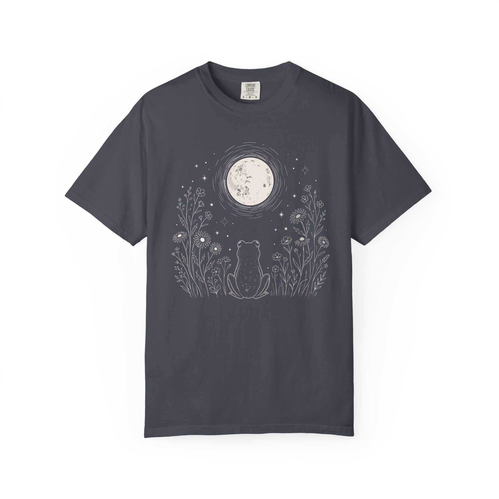 Frog Stargazing Moon T-Shirt