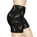 Lily of the Valley Floral Biker Shorts