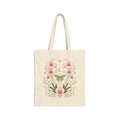 Moonlit Pink Orchid Flower Tote Bag