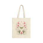 Moonlit Pink Orchid Flower Tote Bag