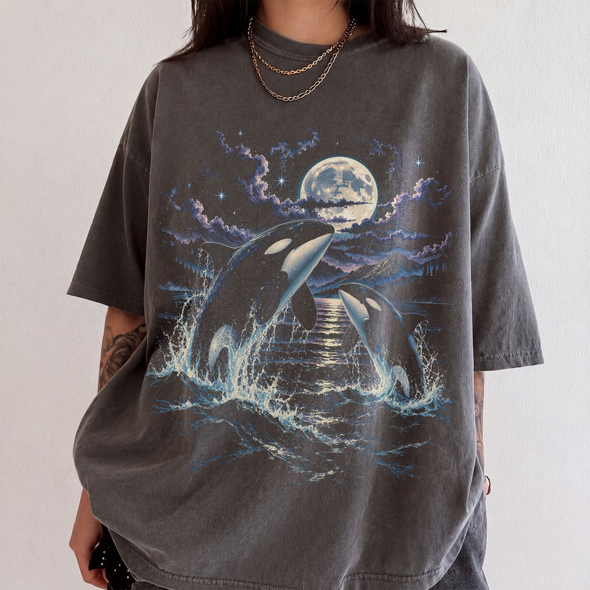 Moonlit Orca Comfort Colors T-Shirt