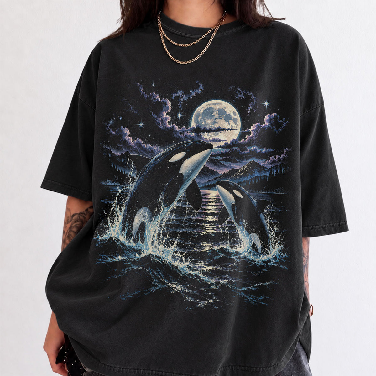 Moonlit Orca Comfort Colors T-Shirt