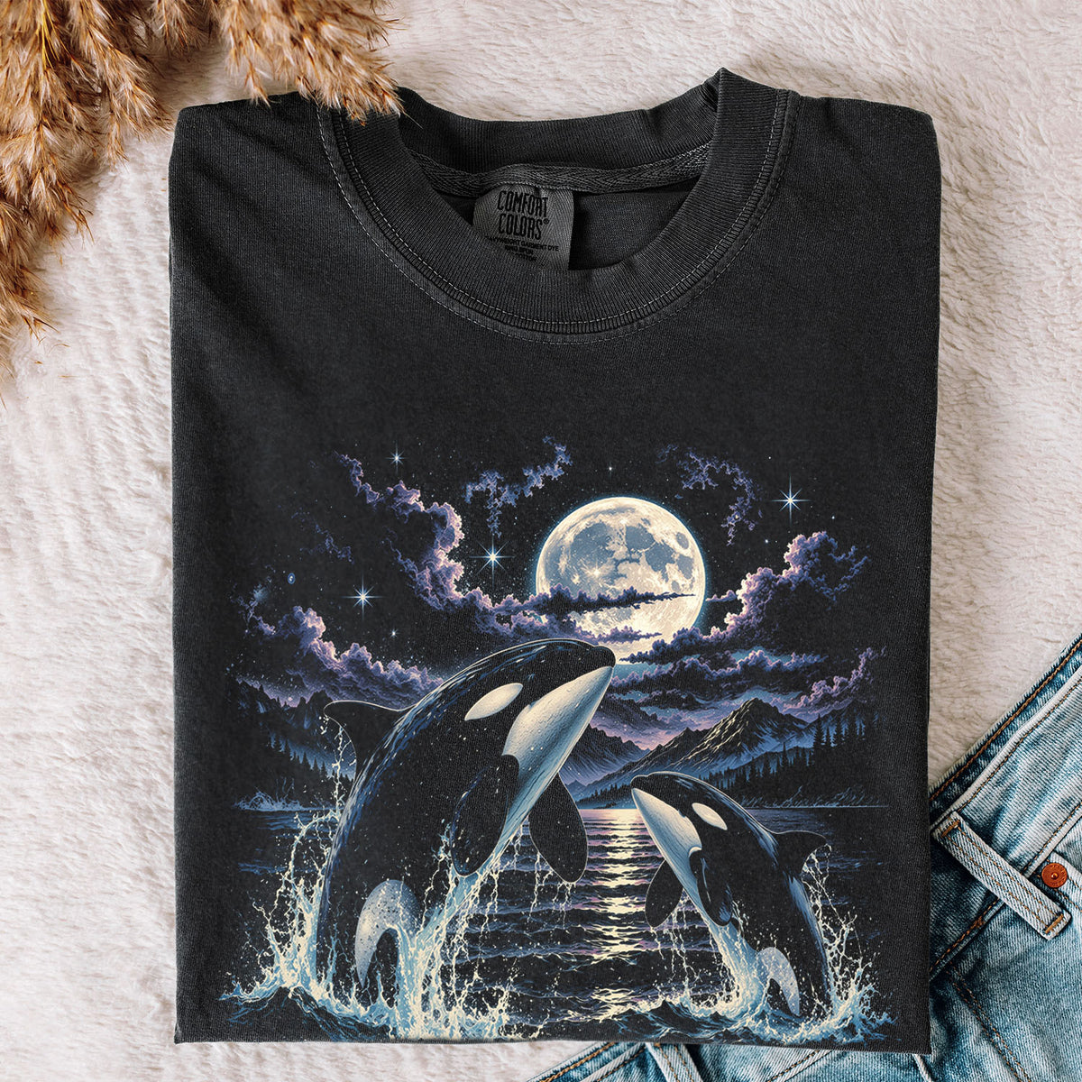 Moonlit Orca Comfort Colors T-Shirt