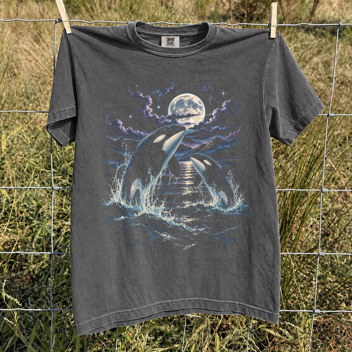 Moonlit Orca Comfort Colors T-Shirt