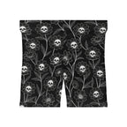 Skullflower Meadow Biker Shorts