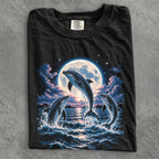 Moonlit Dolphin Comfort Colors T-Shirt