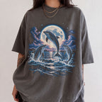 Moonlit Dolphin Comfort Colors T-Shirt