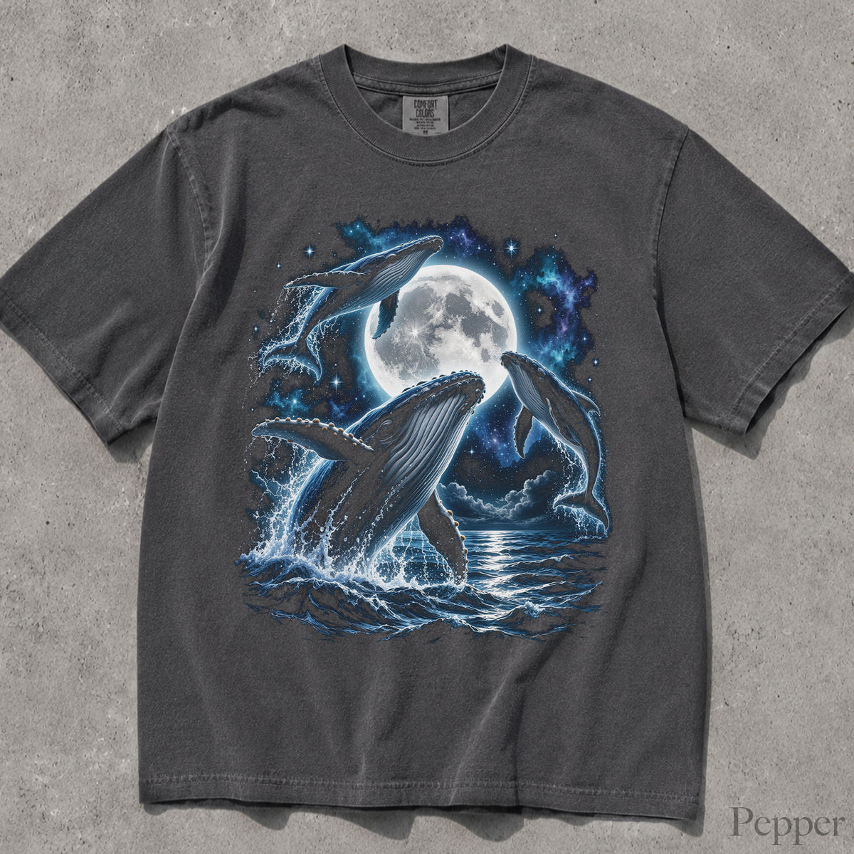 Cosmic Whale Comfort Colors T-Shirt