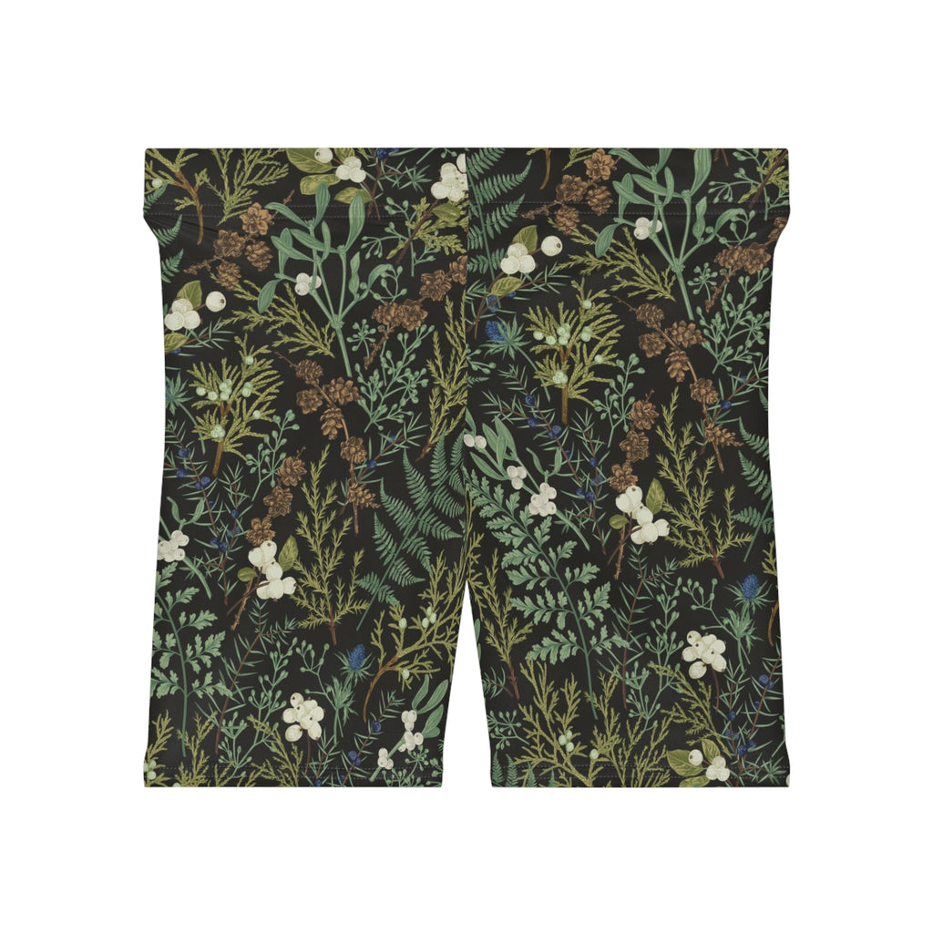 Green Botanical Garden Biker Shorts