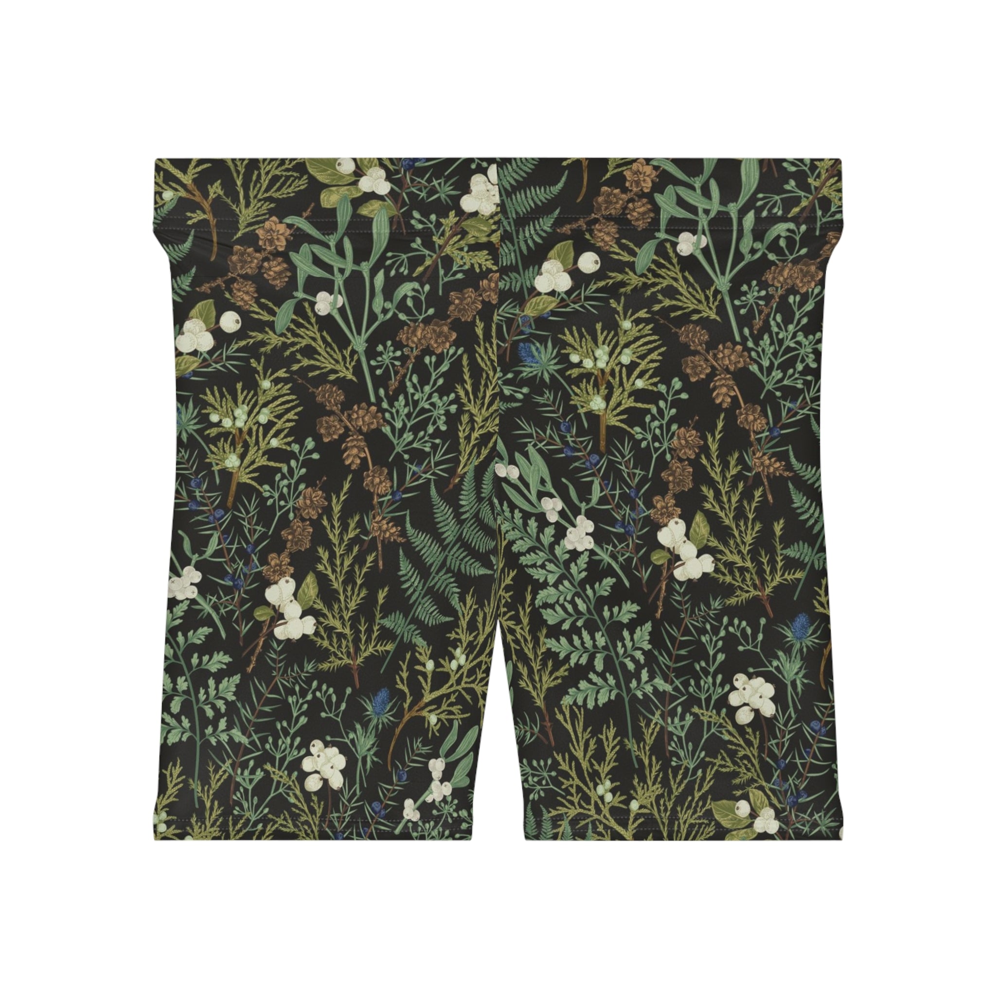 Green Botanical Garden Biker Shorts