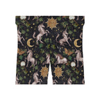 Botanical Unicorn Biker Shorts