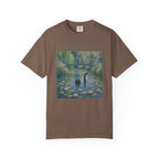 Claude Monet Inspired Black Cat T-Shirt