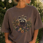 Raccoon Wildflower T-shirt