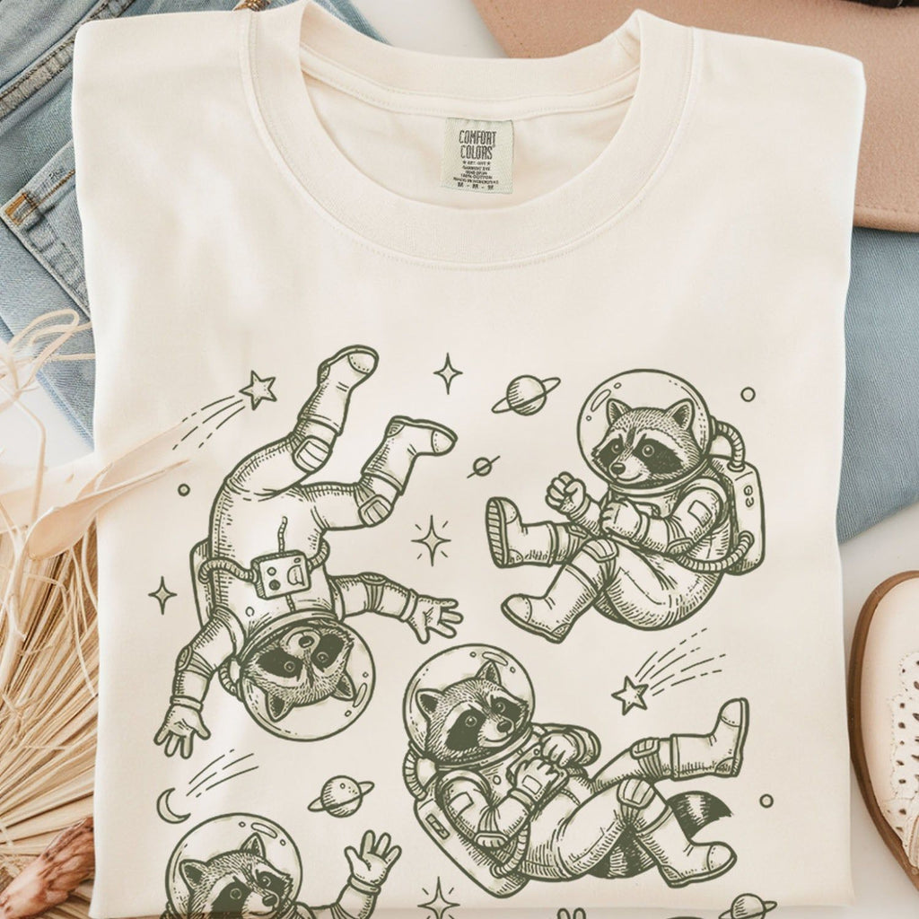 Raccoon Astronaut T-shirt