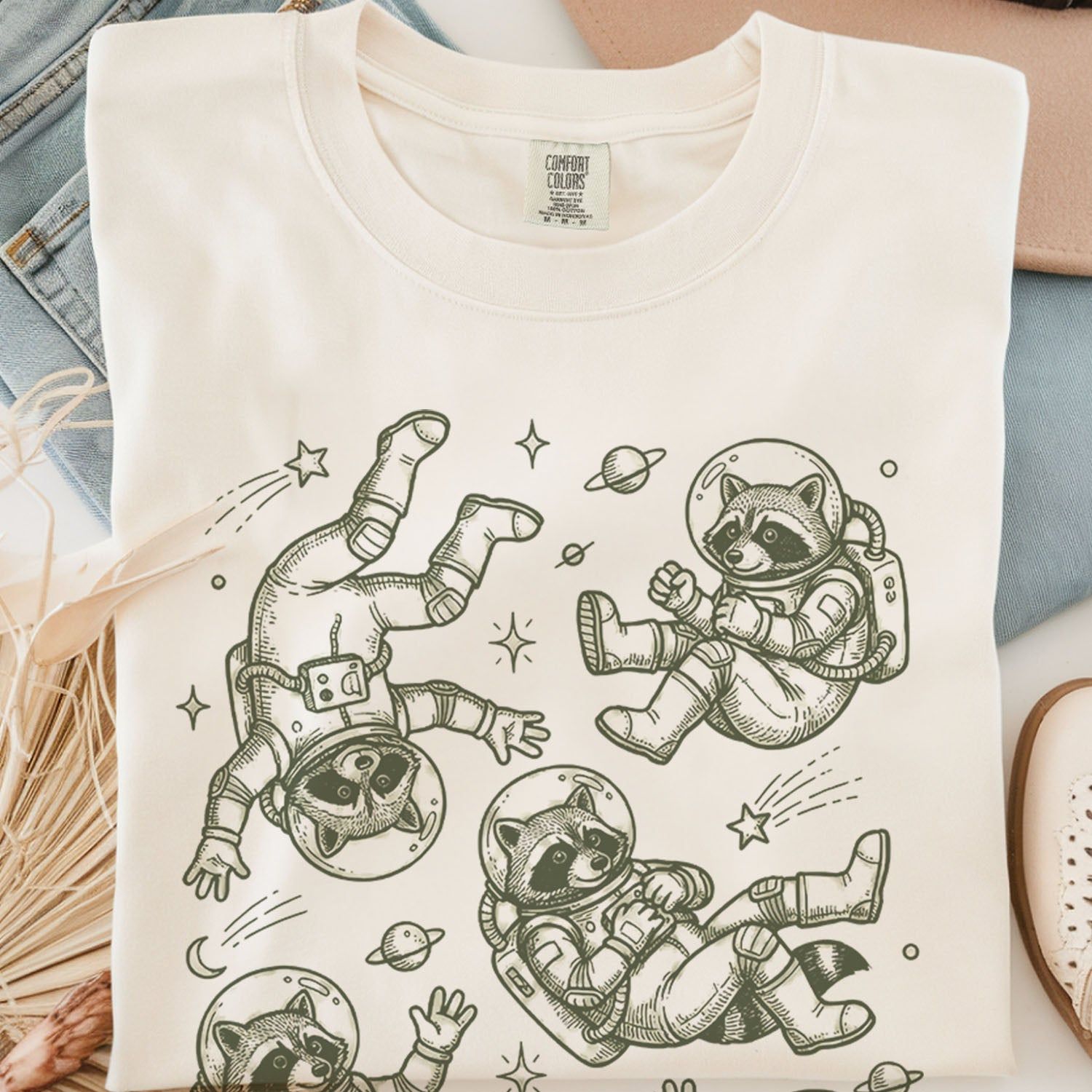 Raccoon Astronaut T-shirt