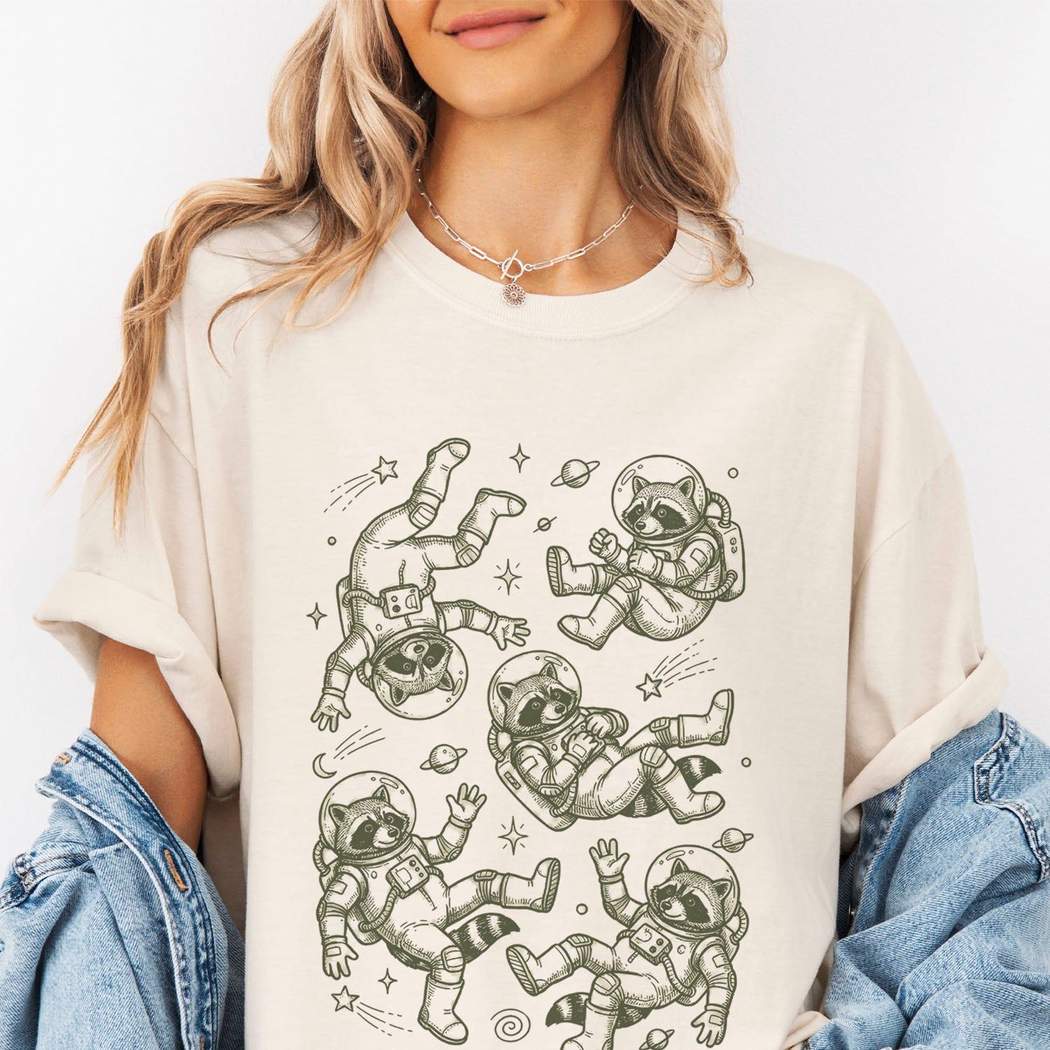 Raccoon Astronaut T-shirt