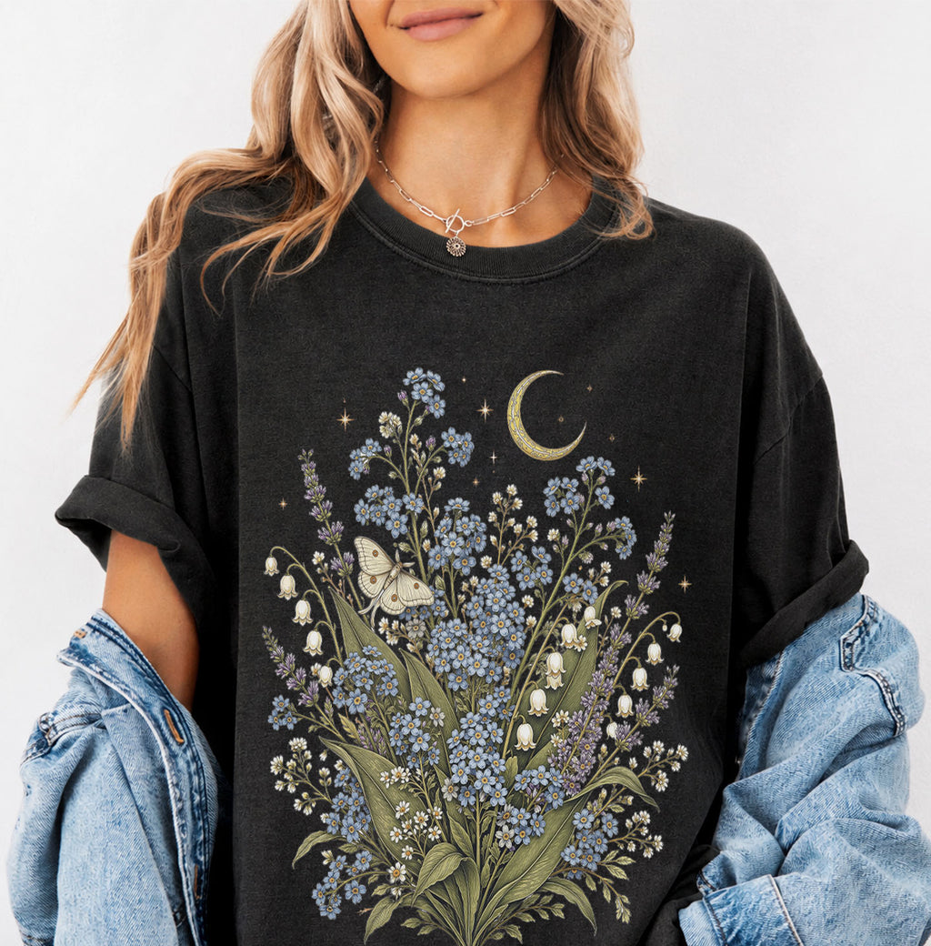 Moonlit Forget Me Not T-Shirt