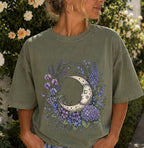 Purple Moon Floral Tshirt