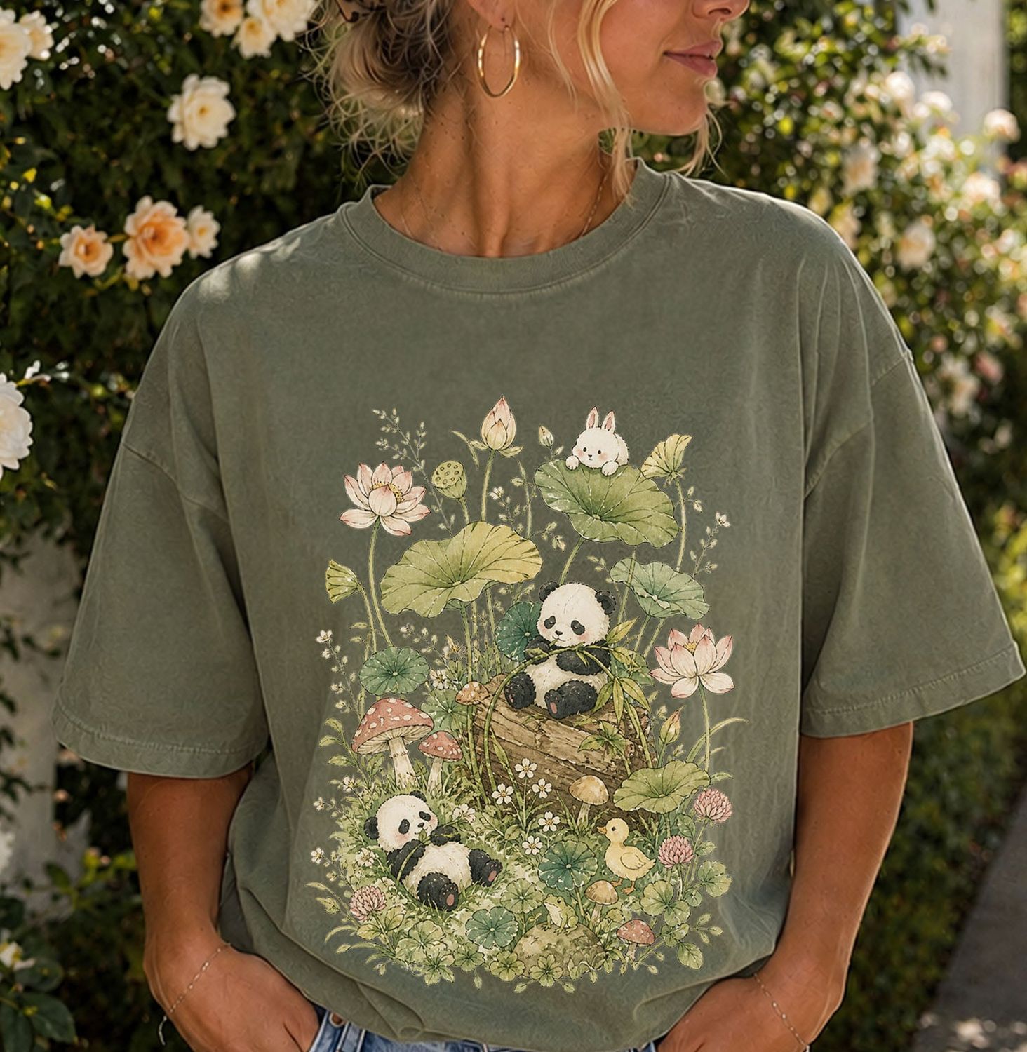 Botanical Panda T-Shirt