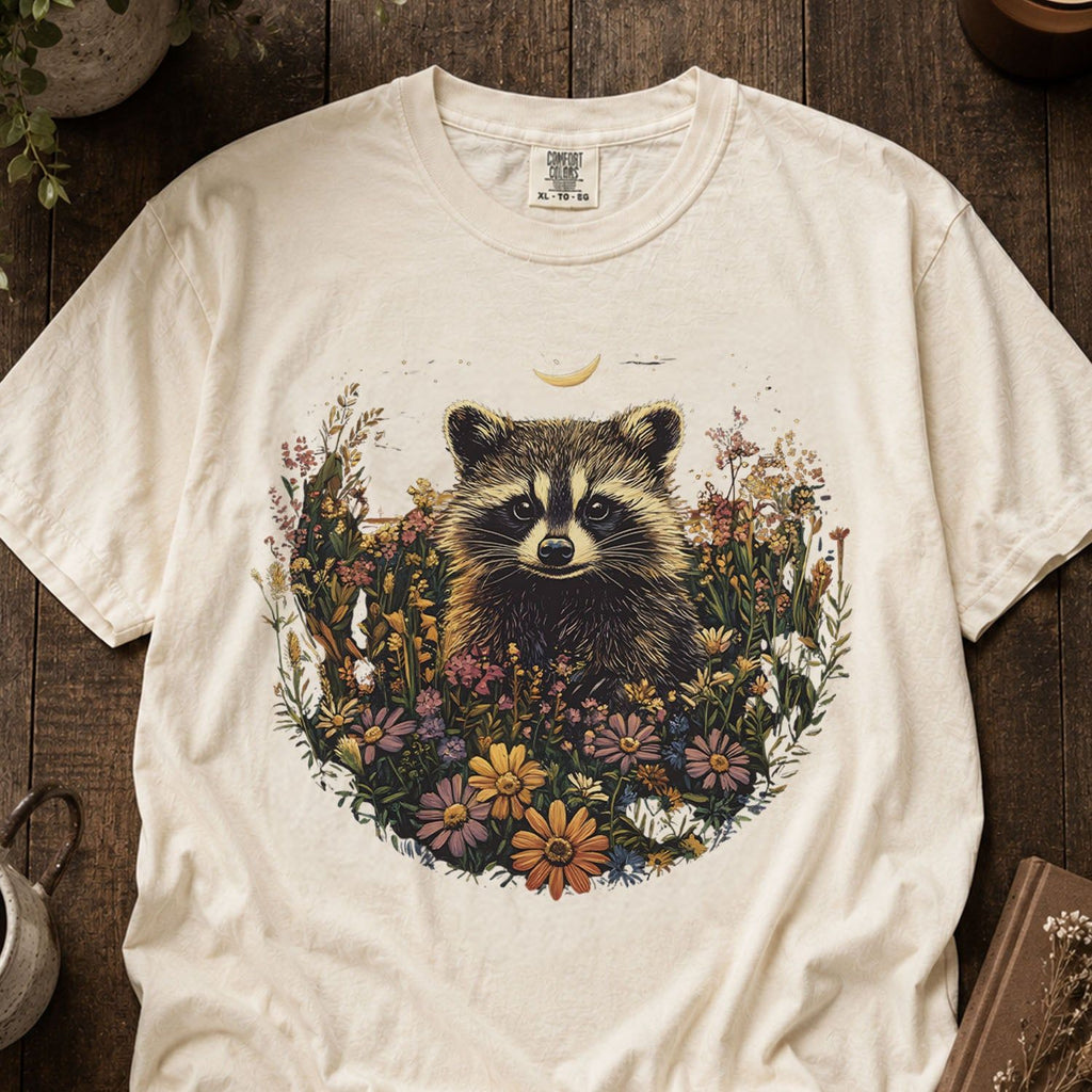 Raccoon Wildflower T-shirt