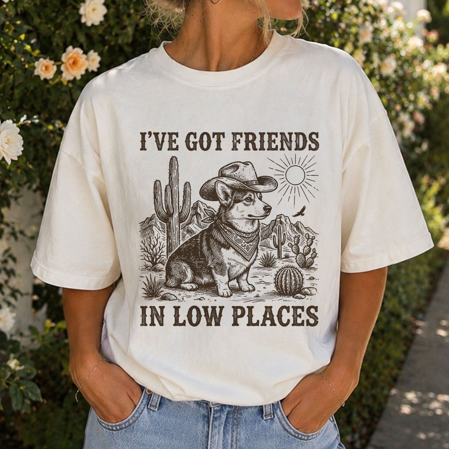 Friends in Low Places Dog T-Shirt