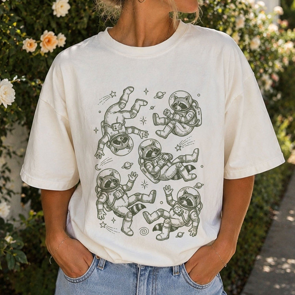 Raccoon Astronaut T-shirt