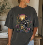 Raccoon Wildflower T-shirt