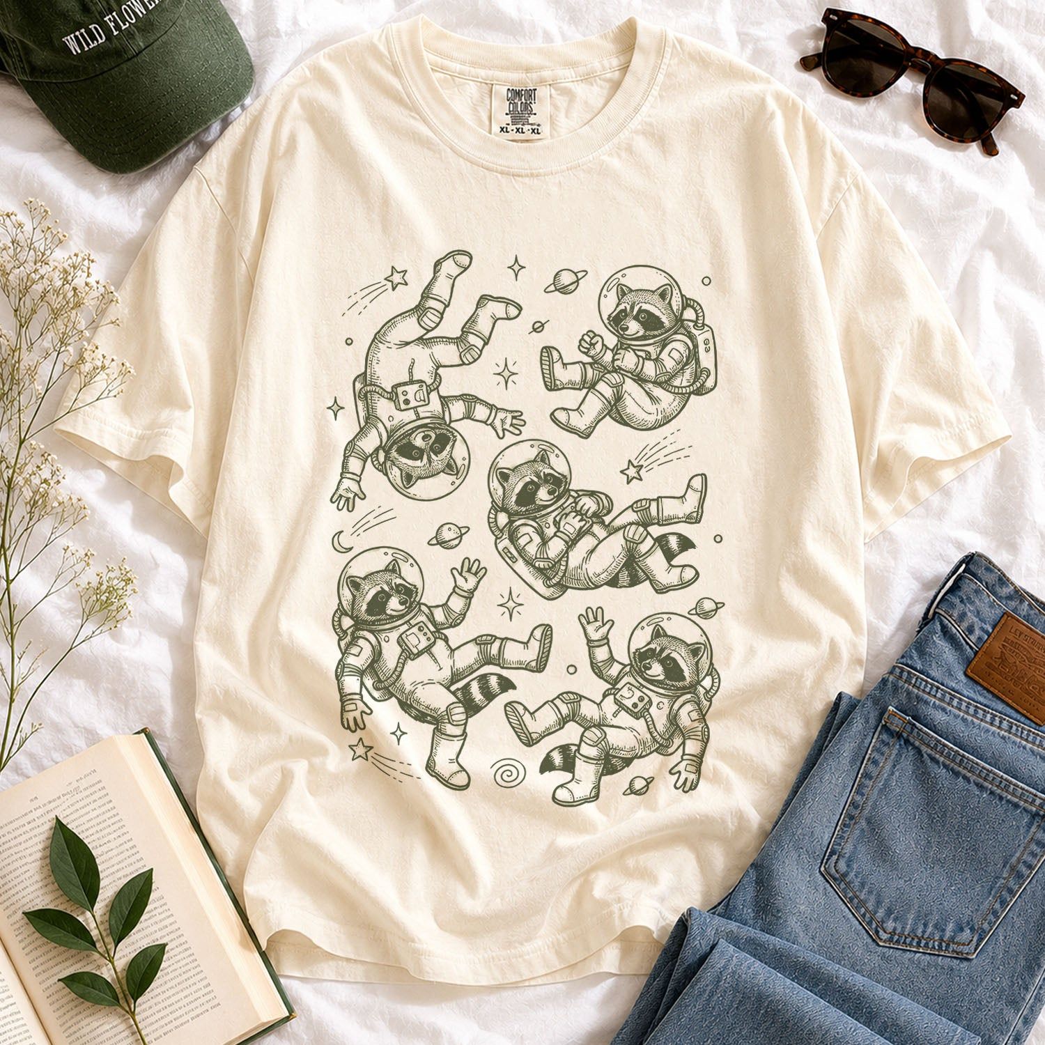 Raccoon Astronaut T-shirt