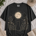 Stargazing Cat Moon T-shirt