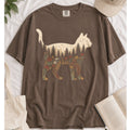 Cat Wildflower Graphic T-shirt