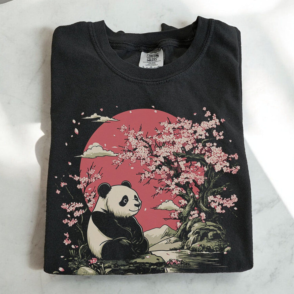 Panda Cherry Blossom T-shirt