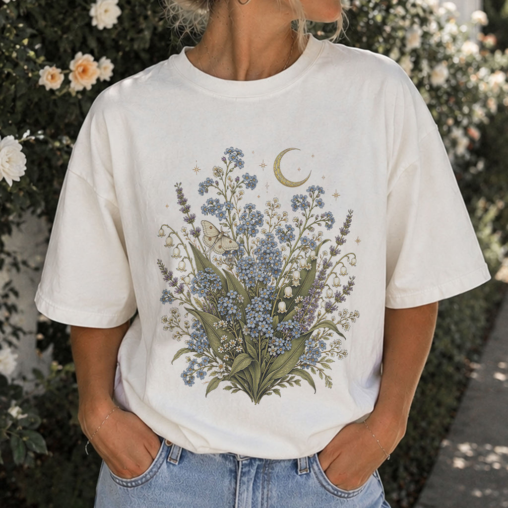Moonlit Forget Me Not T-Shirt