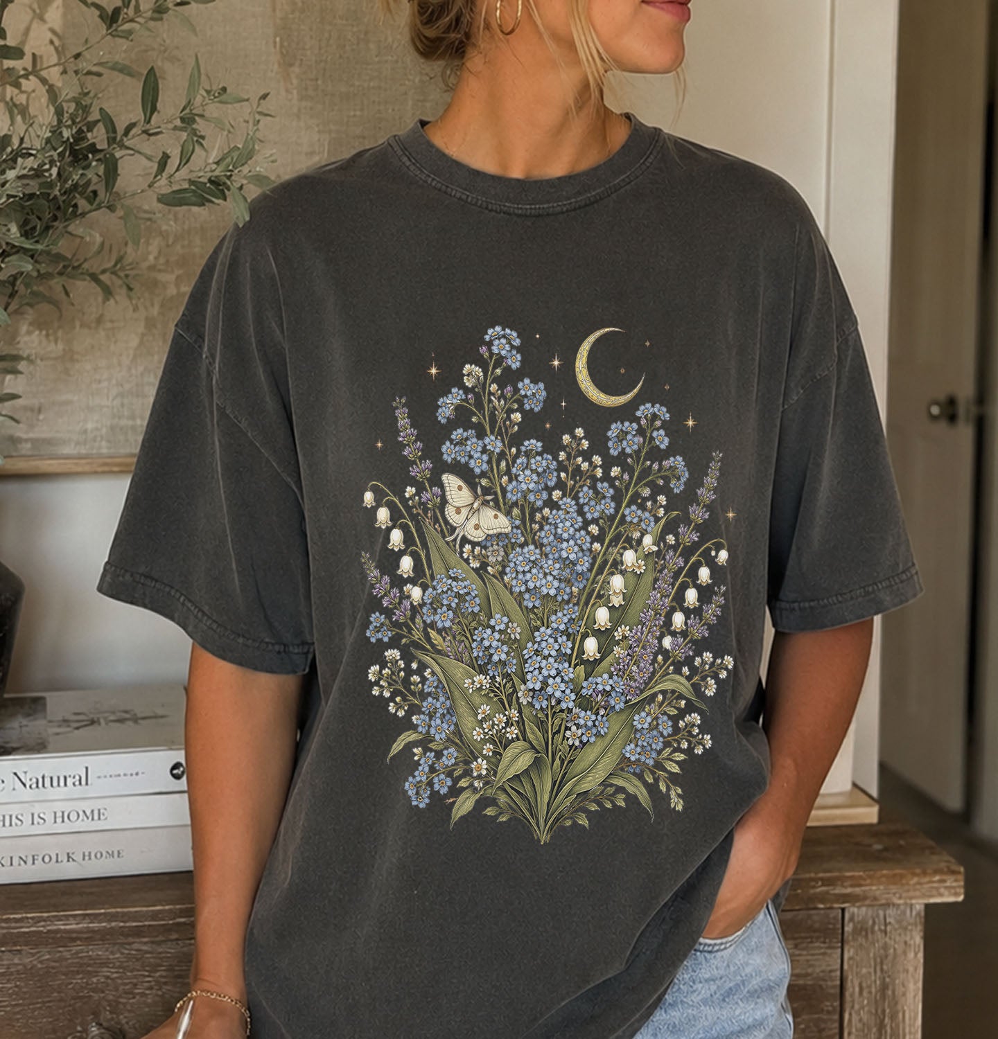 Moonlit Forget Me Not T-Shirt