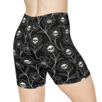 Skullflower Meadow Biker Shorts