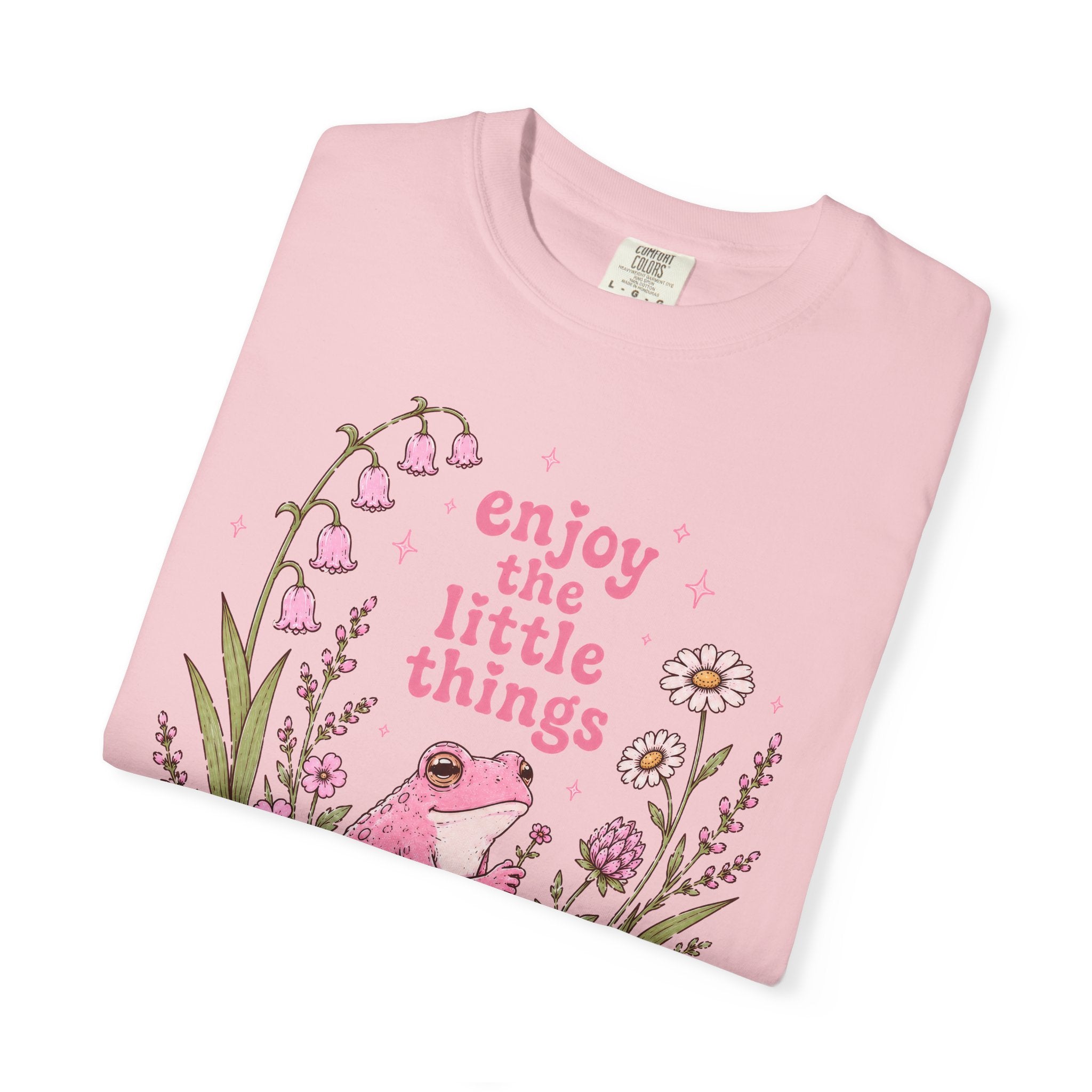 Enjoy the Little Things Pink Frog T-Shirt