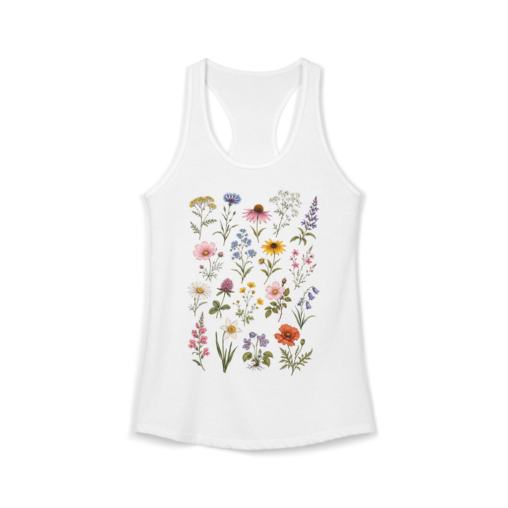 Meadow Blooms Racerback Tank Top